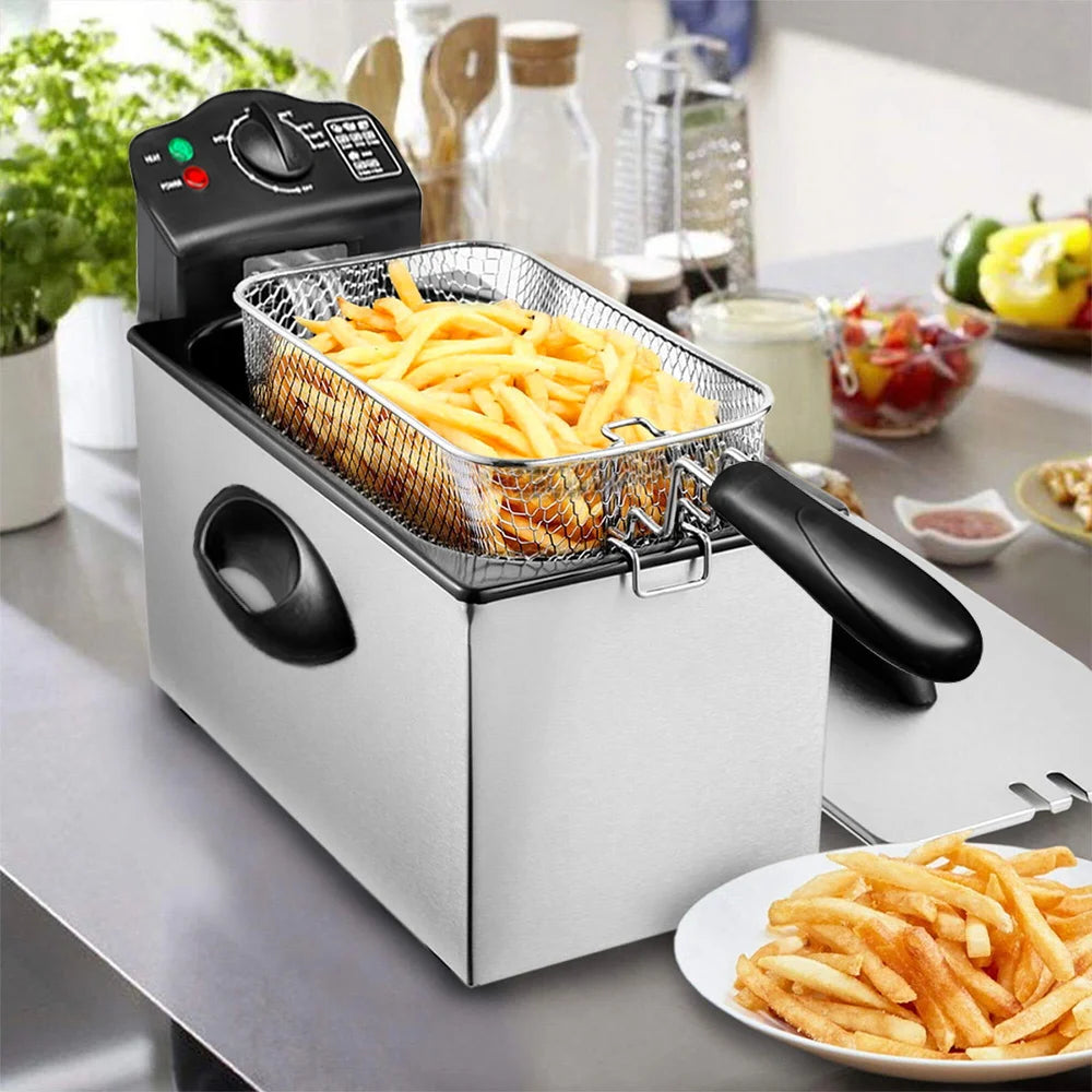Professional Electric Countertop Deep Fryer for Crispy Snacks
