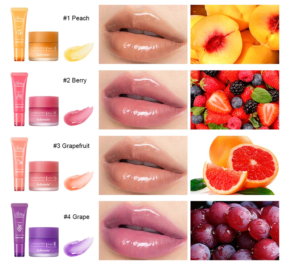 Moisturizing Lip Balm and Sleeping Mask Care Set