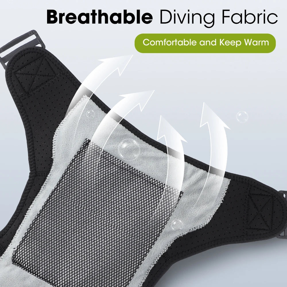 Wireless Heated Shoulder Massager with Vibration and App Control