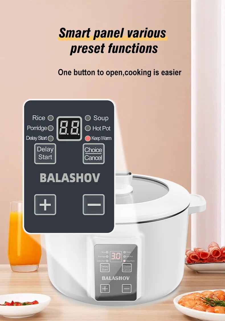 Multifunction 3.5L Non-Stick Electric Hot Pot Cooker - 18