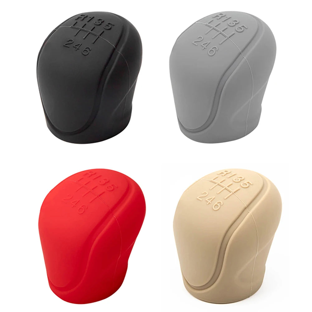 Non-Slip Silicone Car Gear Shift Knob Cover - 9