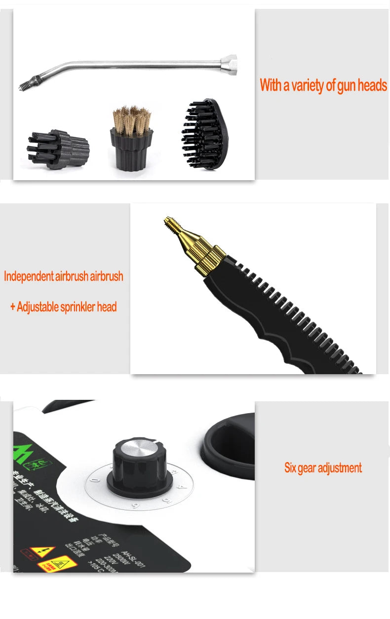 High-Pressure Portable Handheld Steam Cleaner