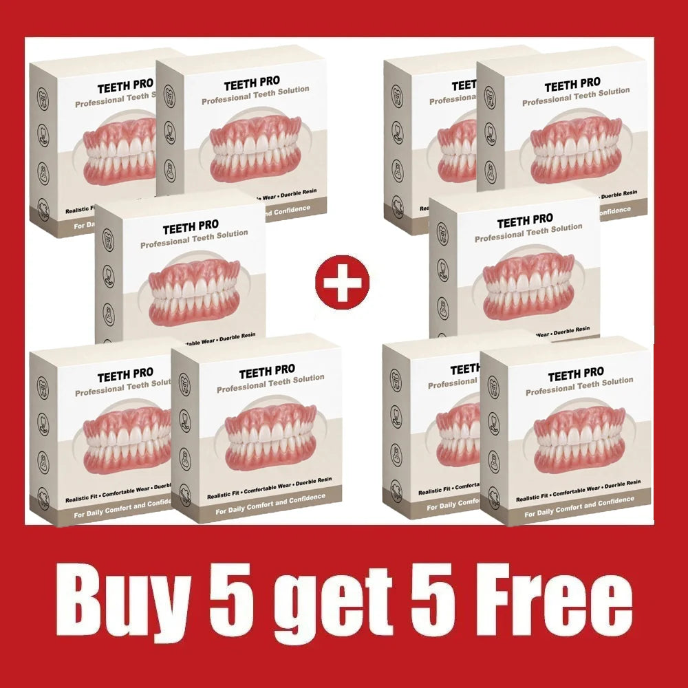 Instant Snap-On Silicone Smile Veneers for Natural Looking Teeth