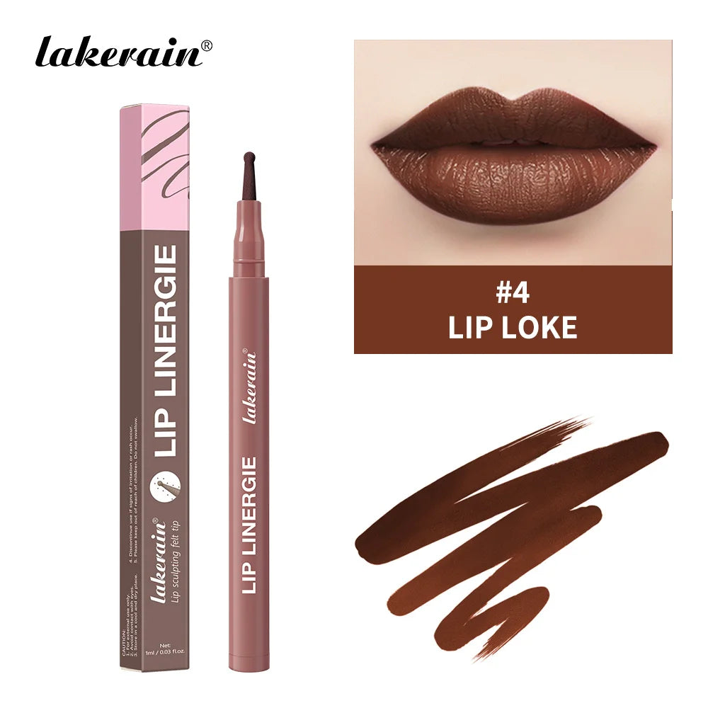 Waterproof Ballpoint Felt Tip Lip Liner Stain