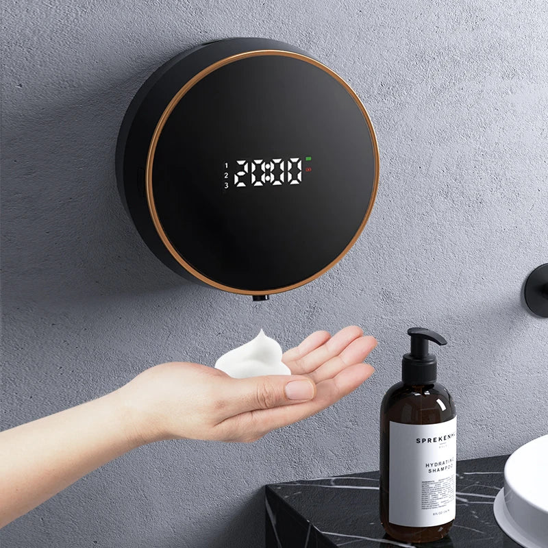 Automatic Touchless Foam Soap Dispenser with Temperature Display