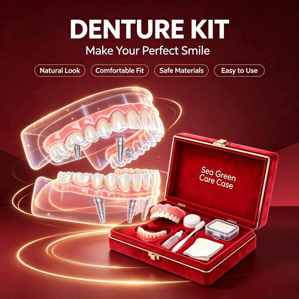 Full Mouth Silicone Denture Set for Adults