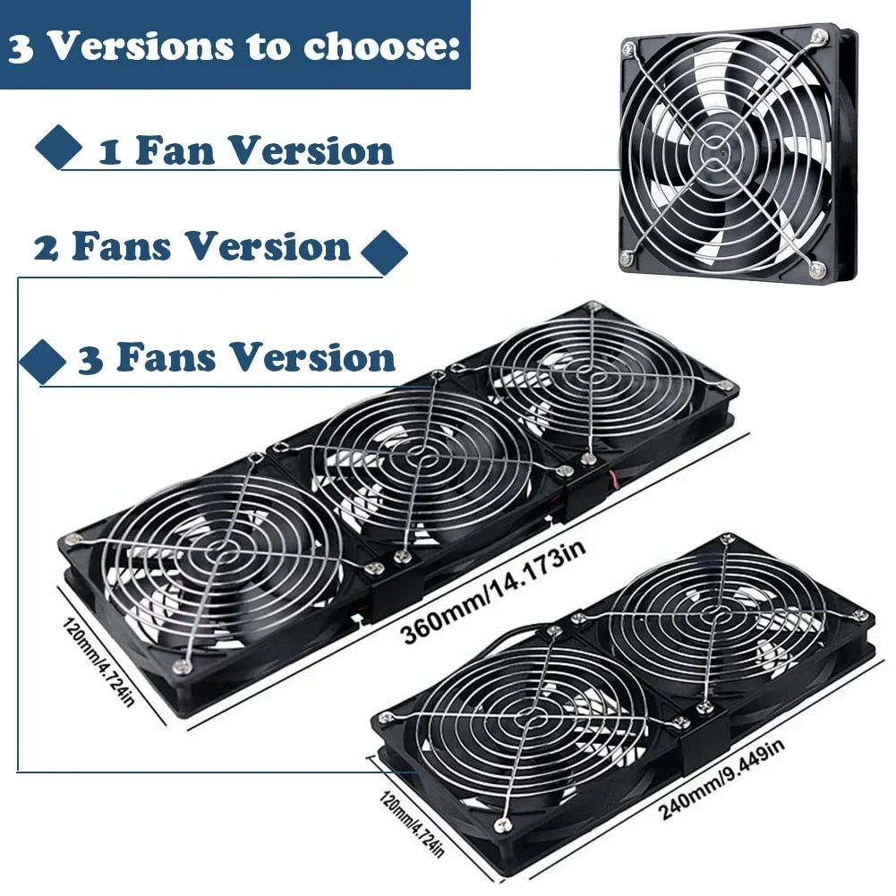 Multifunctional High-Speed Cooling Fan with Adjustable Speed Control - 2