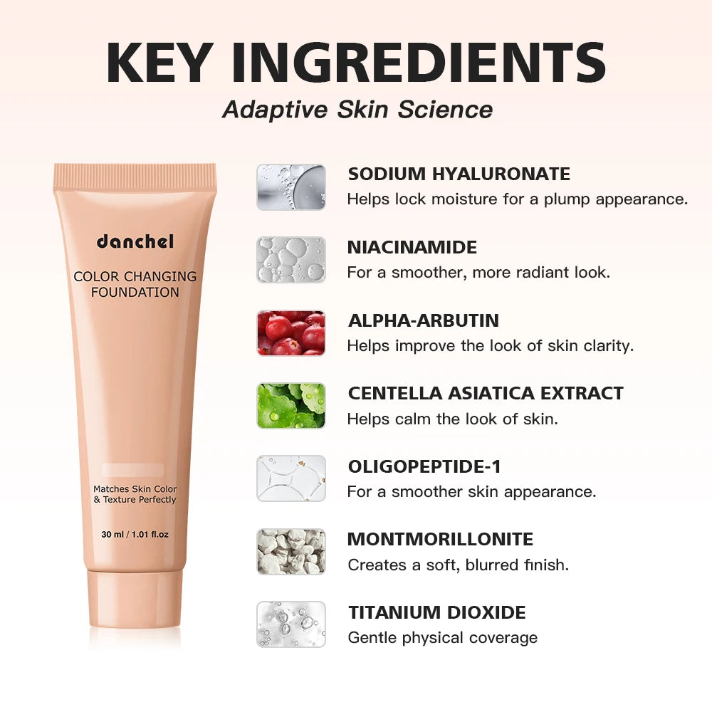 Color-Changing Liquid Foundation for Flawless Skin Tone - 14