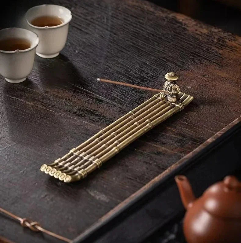 Ancient Style Boat Incense Stick Holder for Aromatherapy