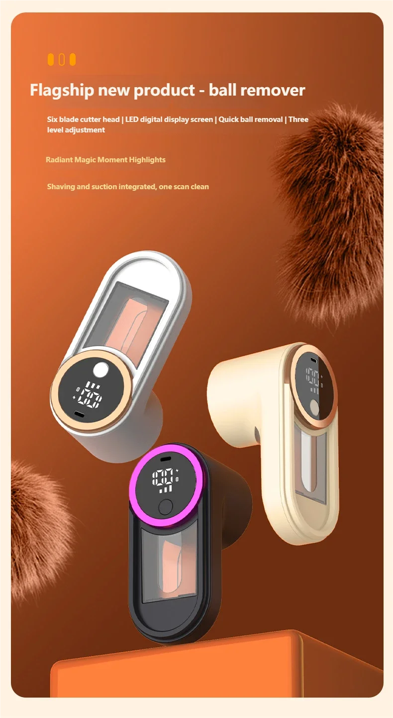 Rechargeable Portable Fabric Lint and Sweater Shaver - 13