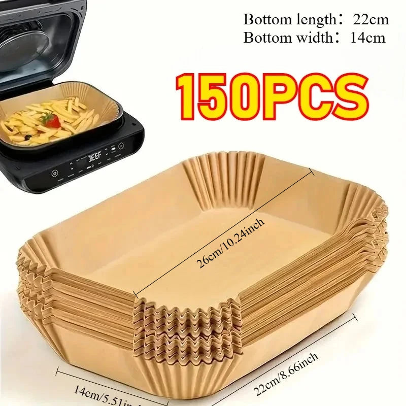Rectangular Disposable Air Fryer Parchment Paper Liners - 21