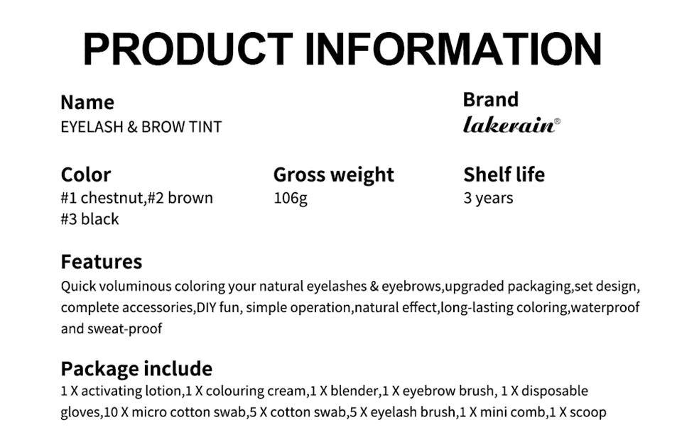 Professional Eyelash and Eyebrow Tinting Kit - 16