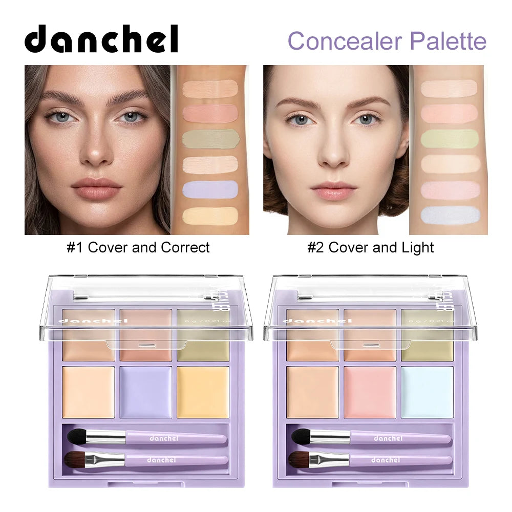 Multi-Shade Face Concealer and Color Correction Palette - 1