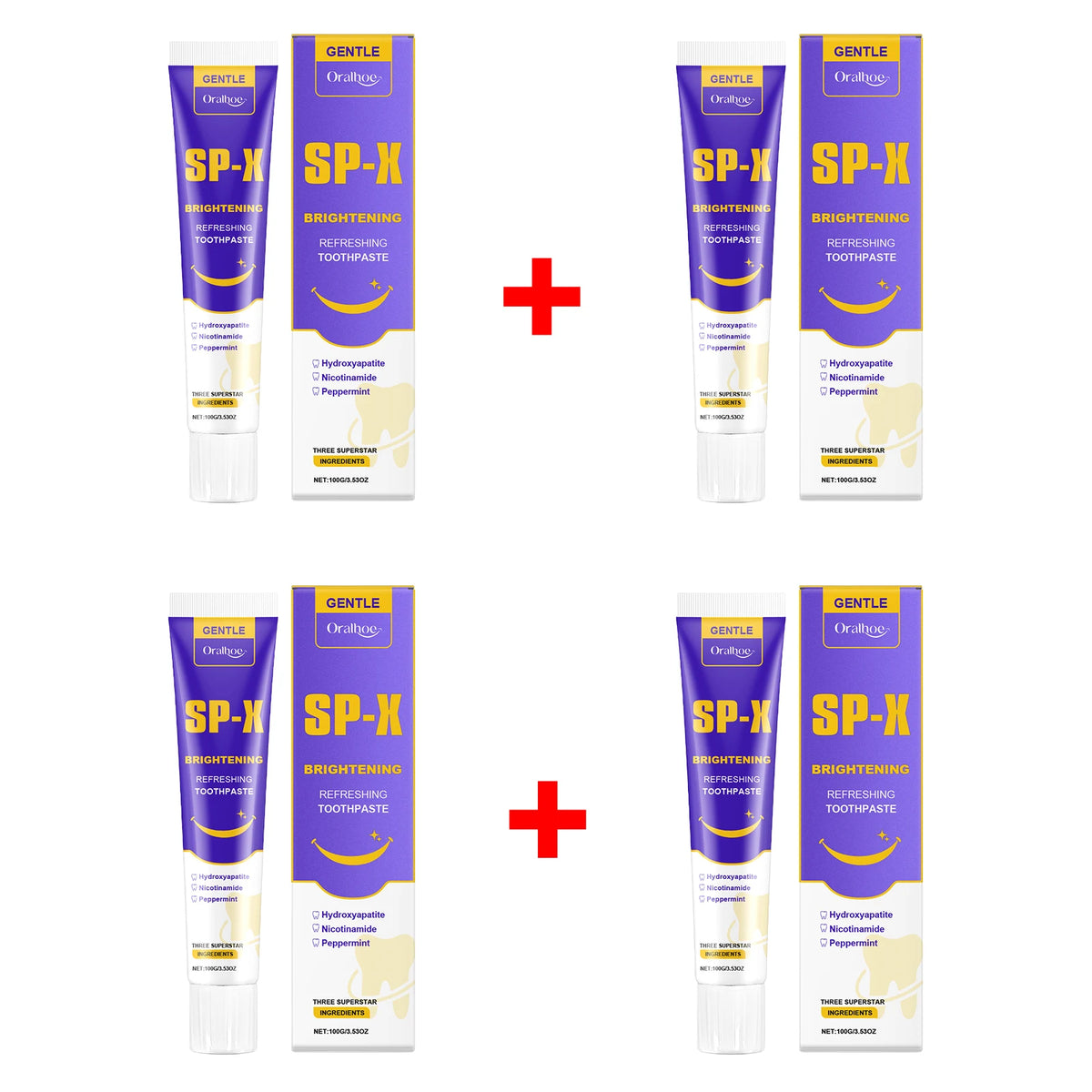 Brightening Toothpaste for Teeth Whitening and Stain Removal