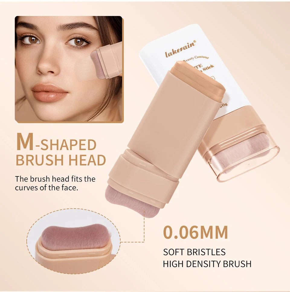Matte Foundation Stick with Built-in Blending Brush