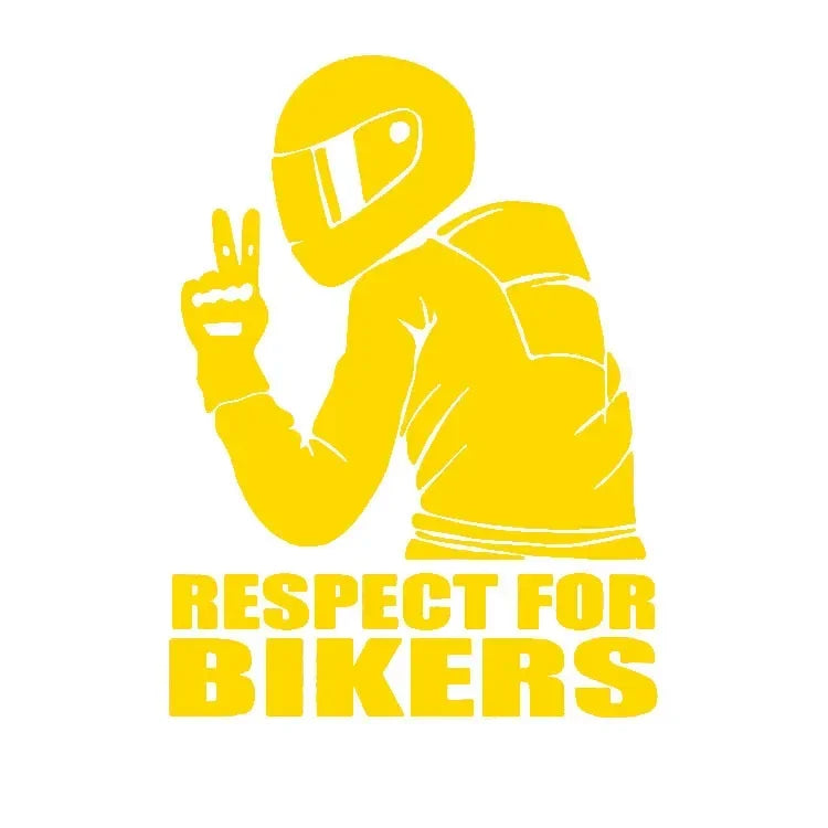 Reflective Biker Helmet Decal for Motorcycles and Cars - 18