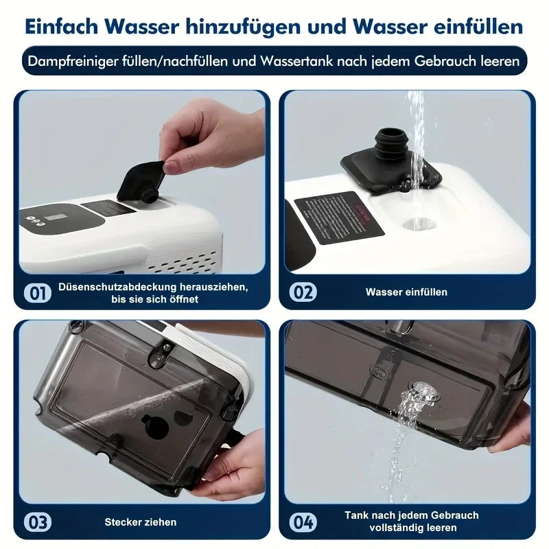 High-Pressure Handheld Steam Cleaner for Home and Car