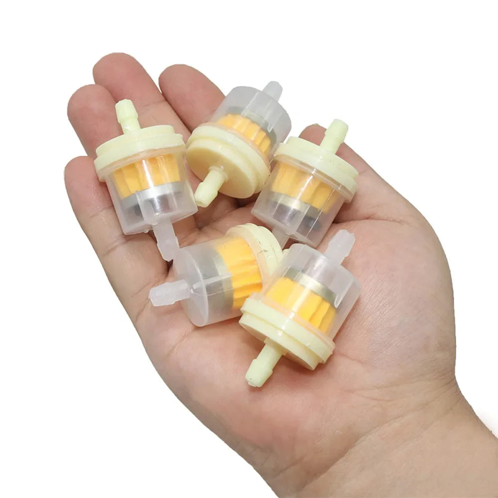10-Piece Inline Gasoline Fuel Filter Set for Motorcycles and ATVs - 5