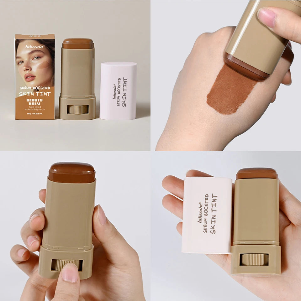 Matte Foundation Stick and Pressed Setting Powder Makeup Set