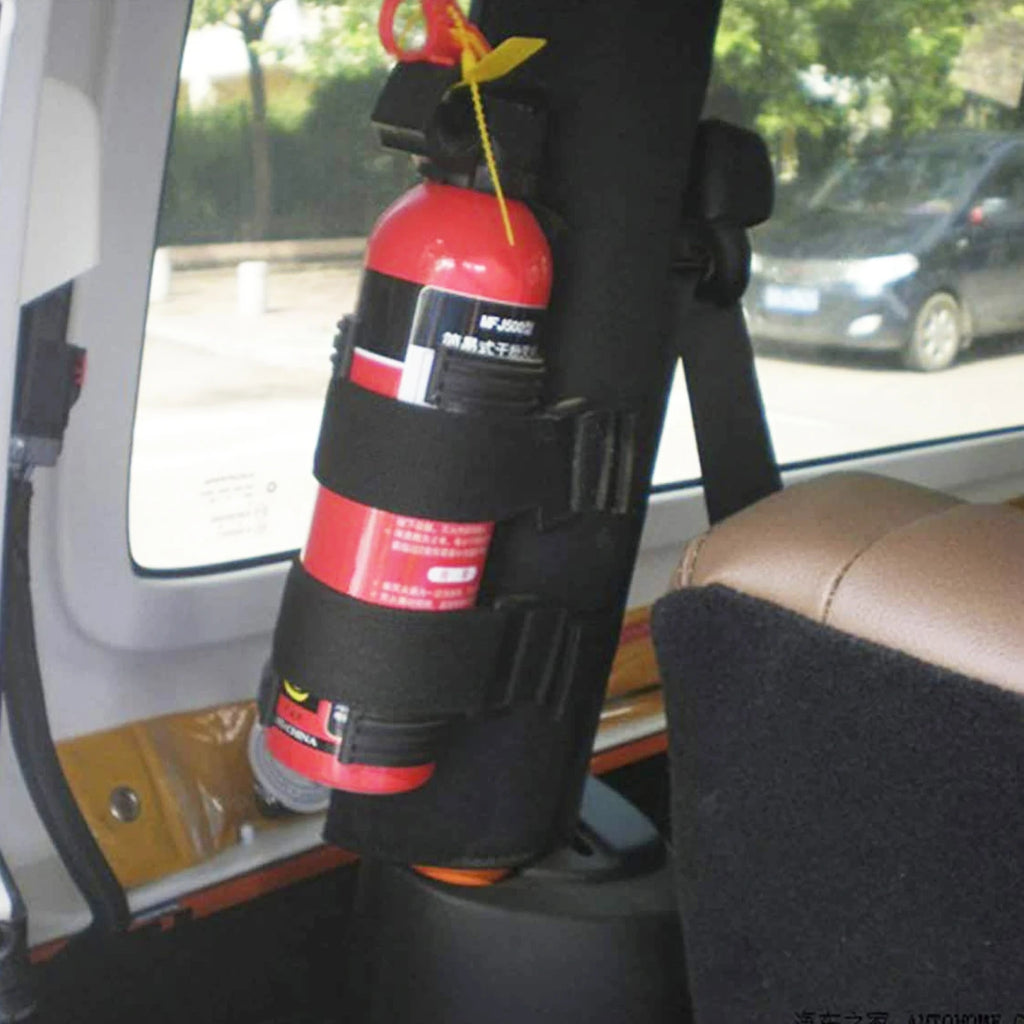 Adjustable Roll Bar Fire Extinguisher Mount for Off-Road Vehicles