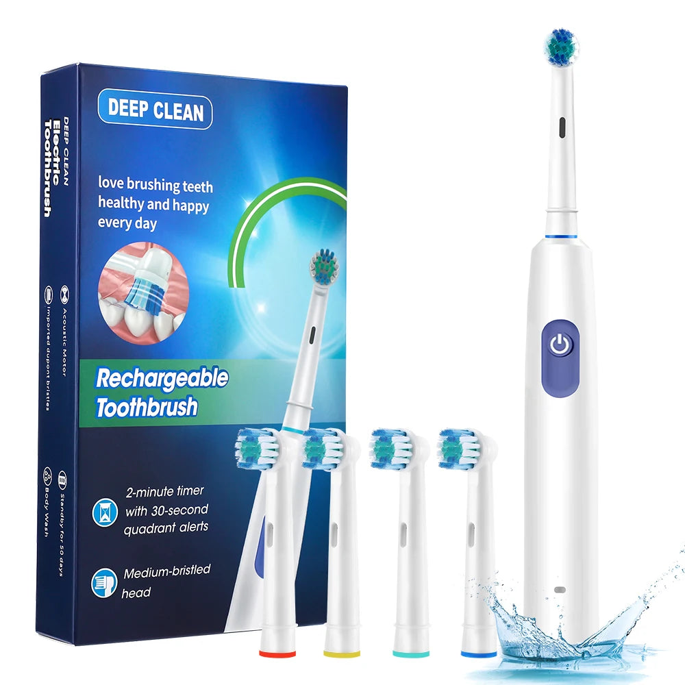 Rechargeable Rotating Electric Toothbrush for Deep Cleaning - 15