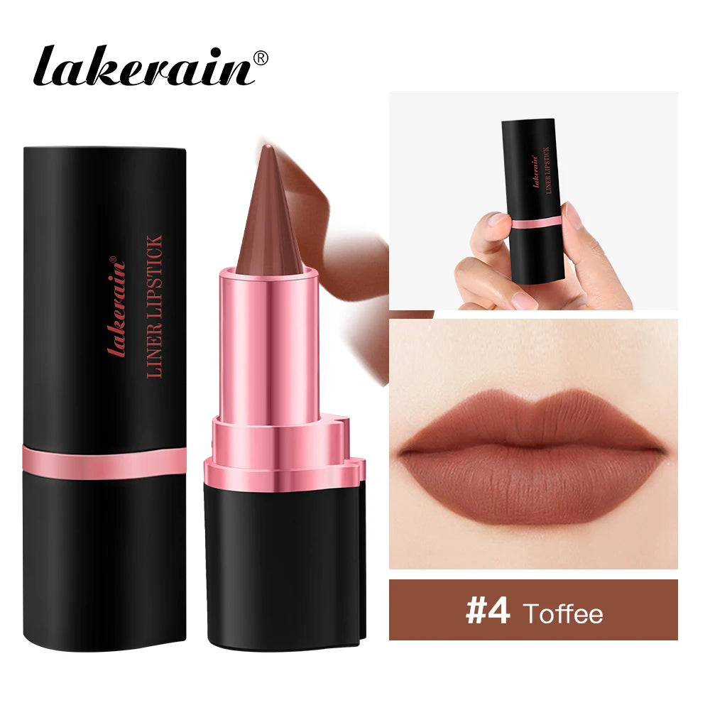 2-in-1 Waterproof Matte Lip Liner and Lipstick Crayon - 32