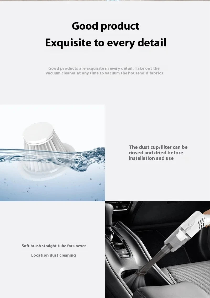 Portable Wireless Handheld Vacuum Cleaner for Home and Car
