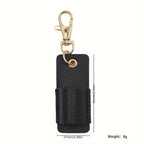 Portable Leather Lanyard Pen Holder for Office and School