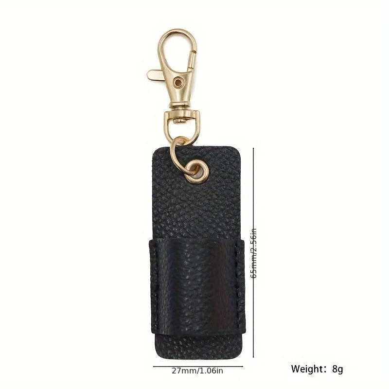 Portable Leather Lanyard Pen Holder for Office and School
