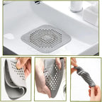 Anti-Clog Silicone Hair Catcher and Drain Strainer