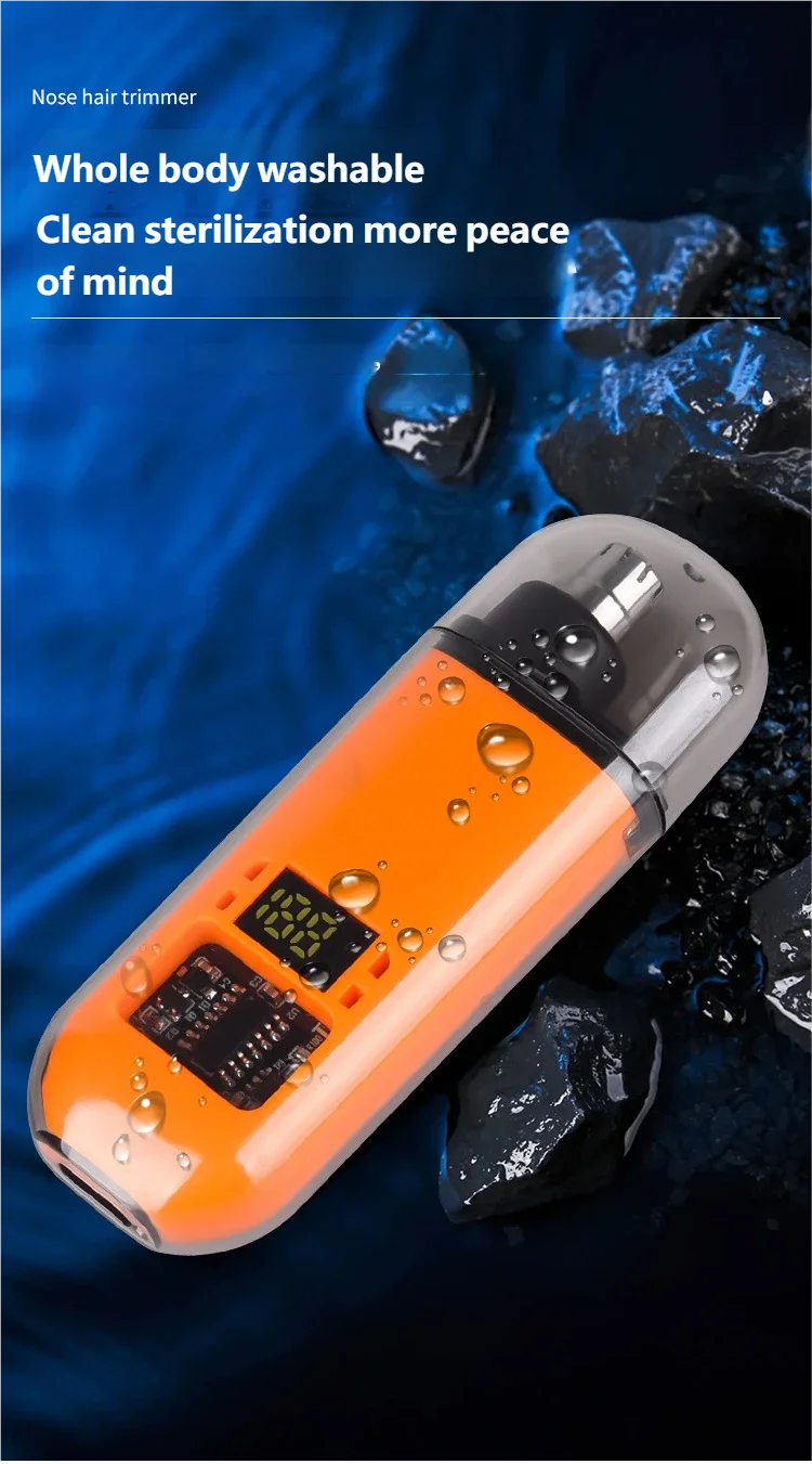 Rechargeable Portable Nose and Ear Hair Trimmer