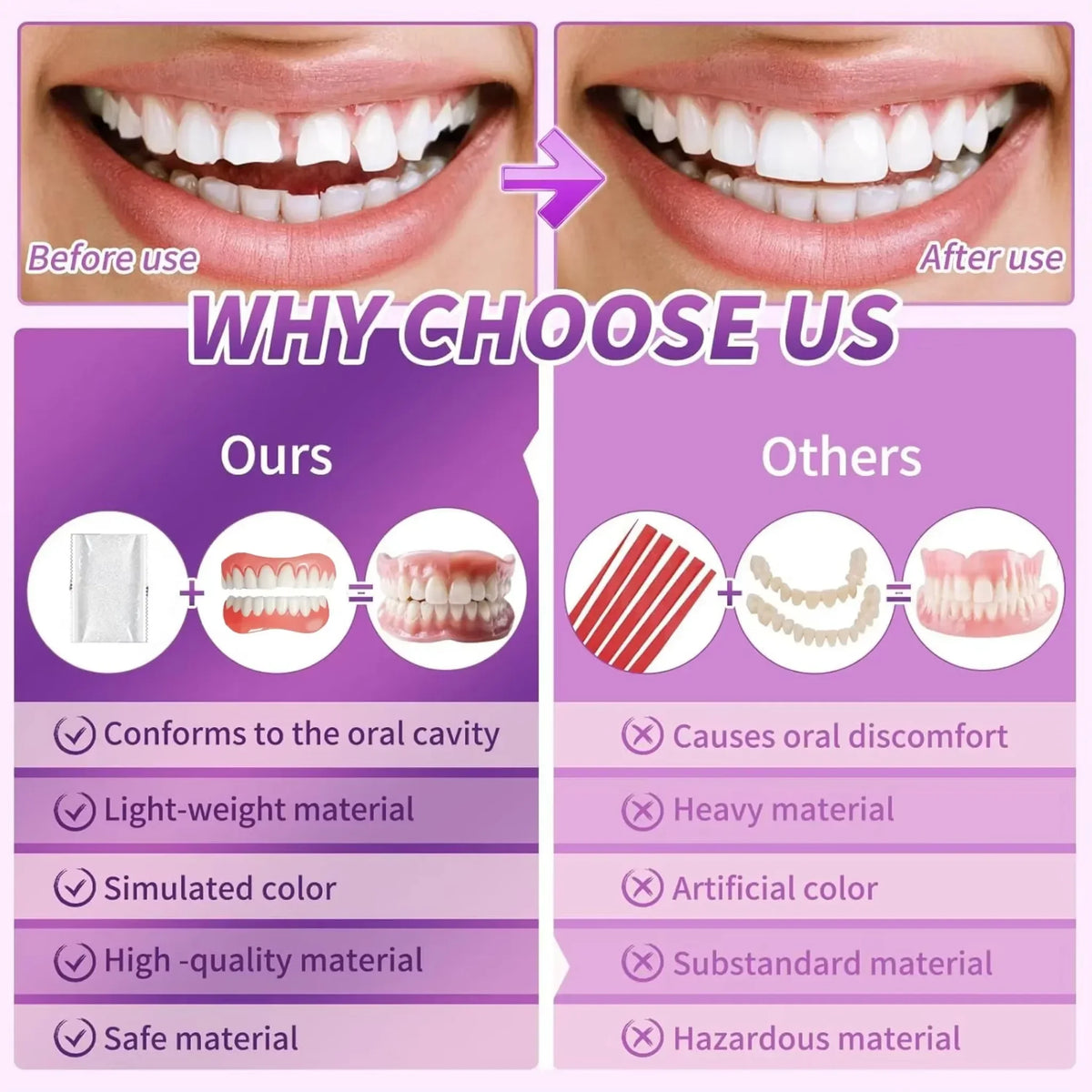 Comfort Fit Cosmetic Dentures for Natural Smile