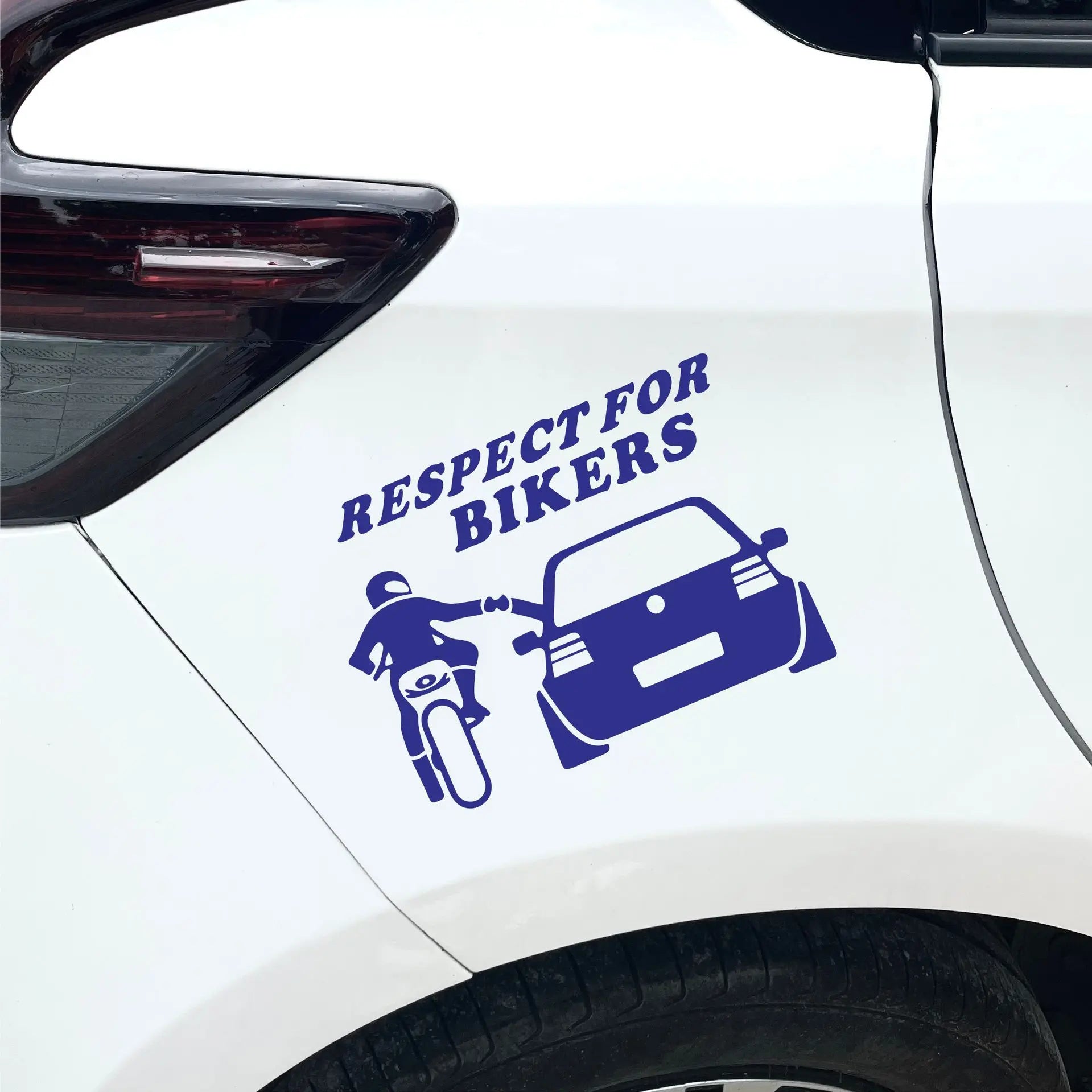Respect for Bikers Car Window Decal - 2