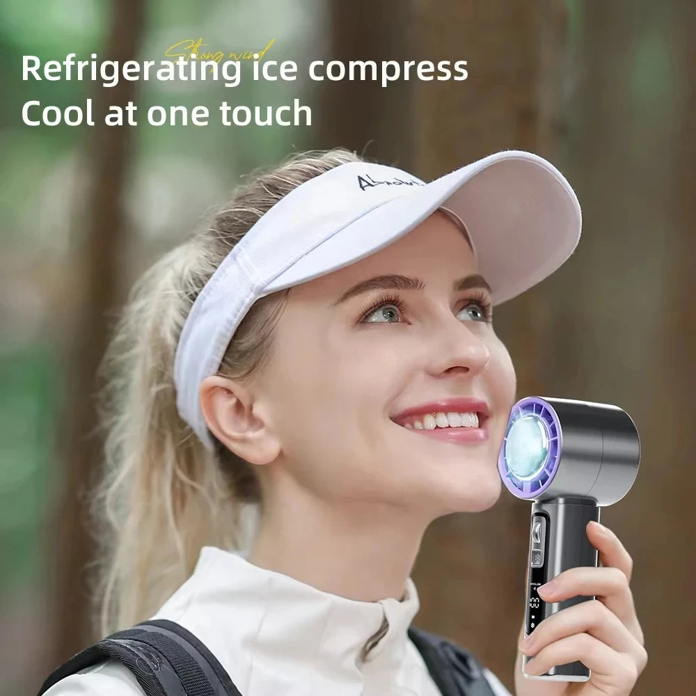Portable Rechargeable Semiconductor Cooling Handheld Fan