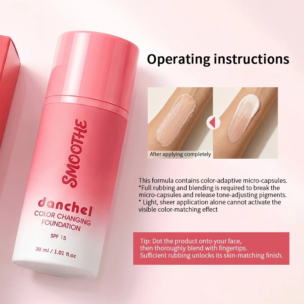 Color Changing Foundation for Flawless Skin Coverage - 5