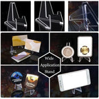 Acrylic Display Stands for Coins and Collectibles 10-Pack