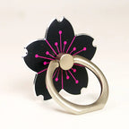 Flower Rotating Metal Phone Ring Holder