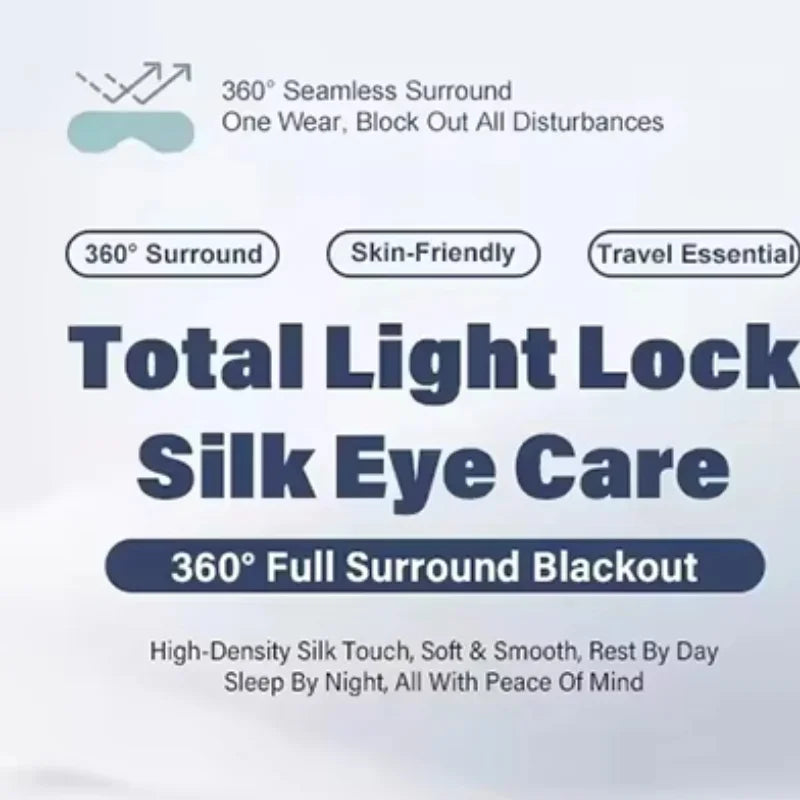 Silk Sleep Mask for Total Blackout and Rest - 1