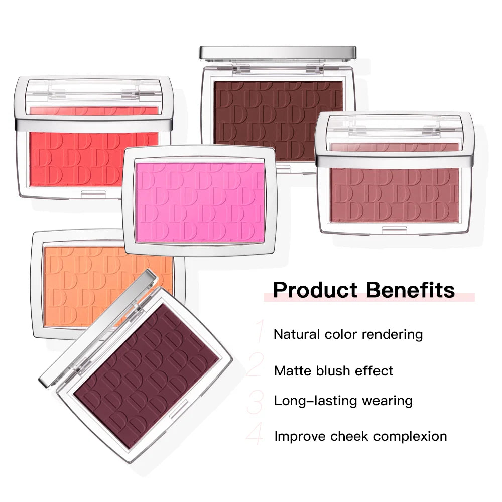 Matte Embossed Cheek Blush Palette