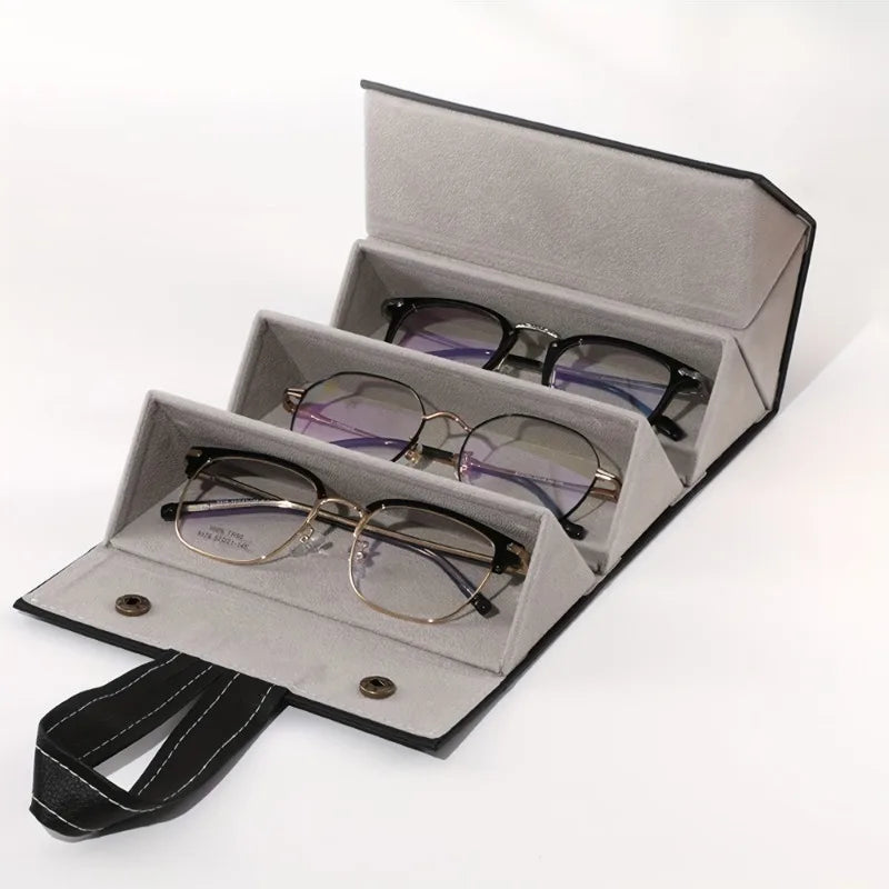 Foldable Travel Sunglasses Organizer for Multiple Pairs - 11
