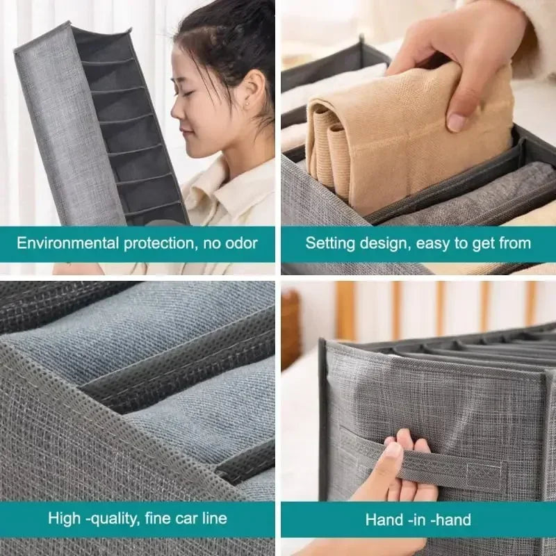Foldable Mesh Closet Drawer Organizer for Clothing