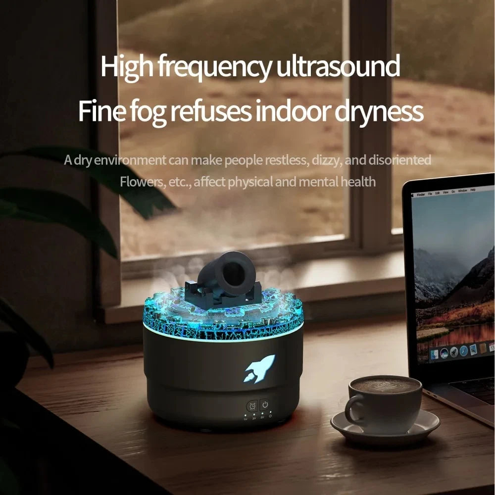 Ultrasonic Essential Oil Diffuser and Humidifier with LED Night Light