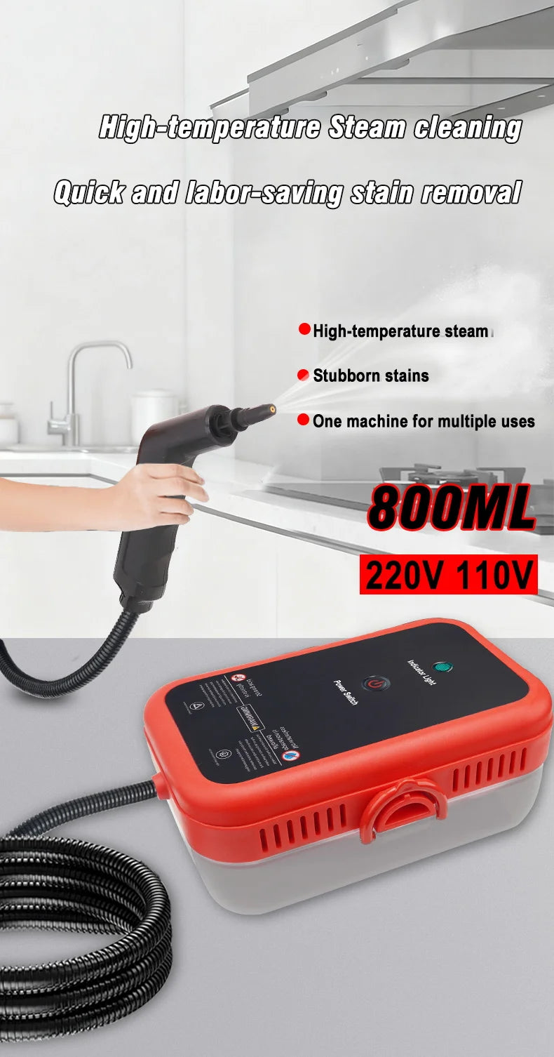 Handheld High Pressure Steam Cleaner for Home and Car