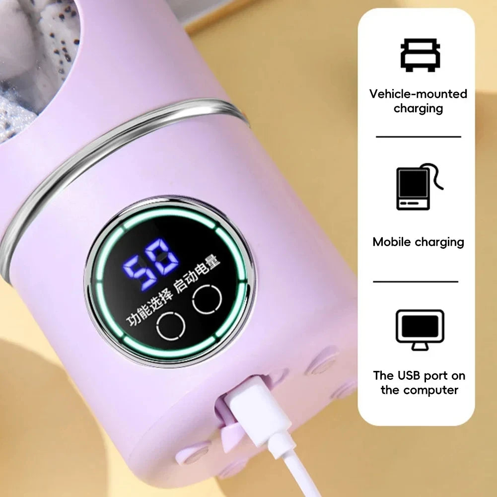 Portable Electric Rechargeable Smoothie Blender Bottle