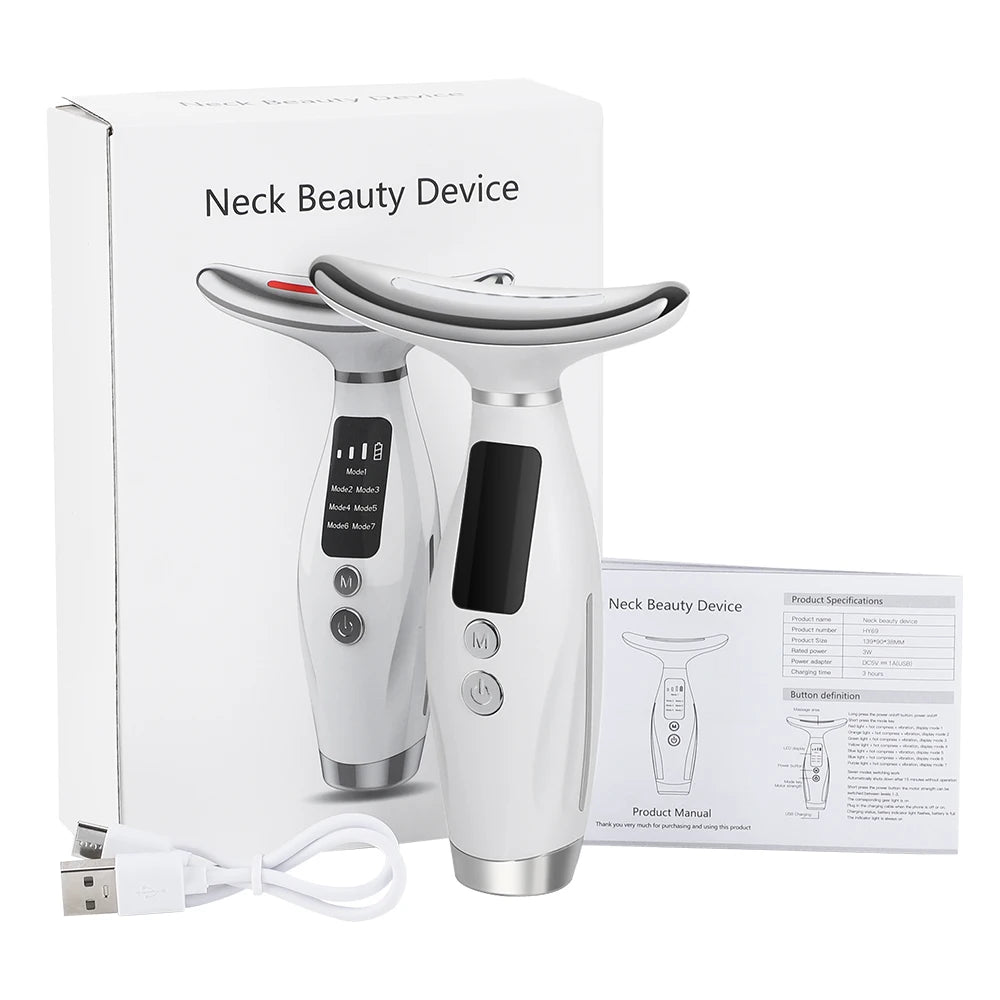 LED Facial and Neck Skin Tightening Beauty Massager