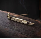 Ancient Style Boat Incense Stick Holder for Aromatherapy