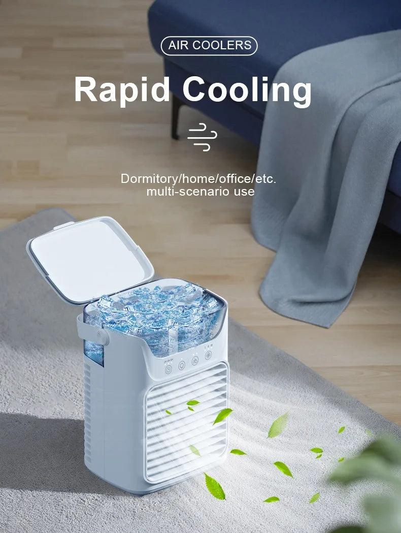 Portable Desktop Air Cooler with Humidifier Spray - 8