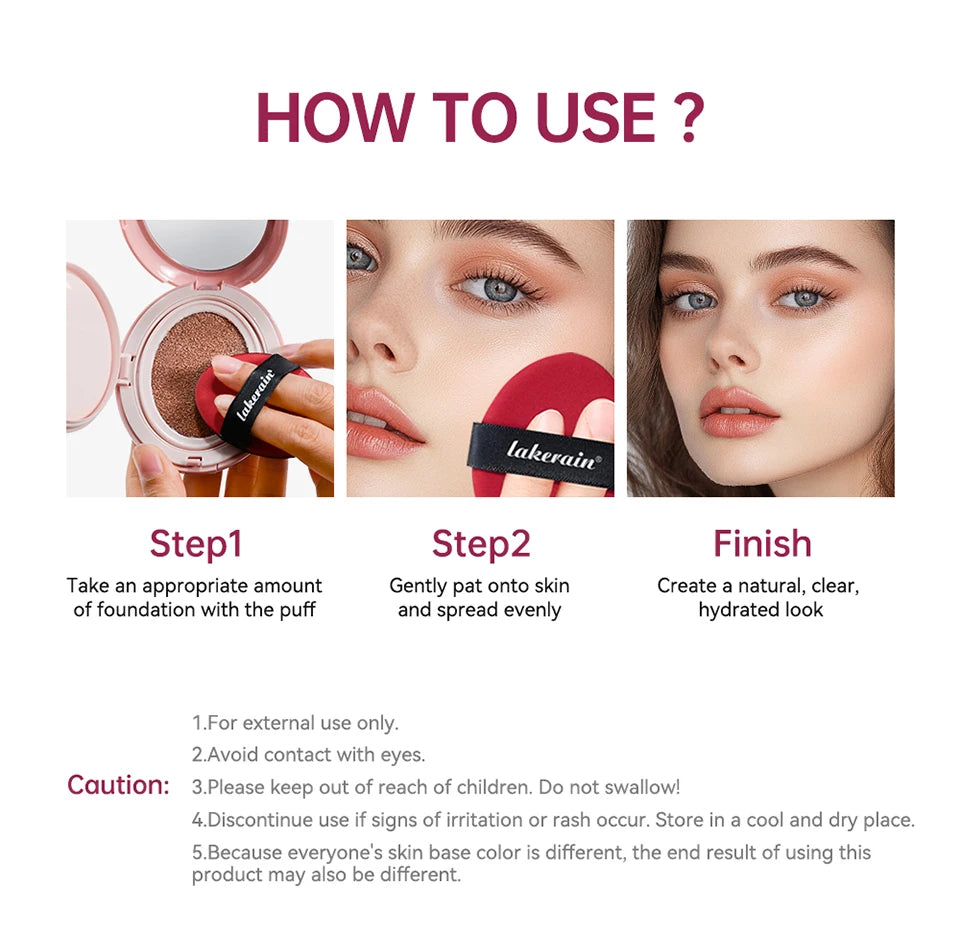 Semi-Matte Long-Lasting Cushion Foundation for Flawless Coverage - 14