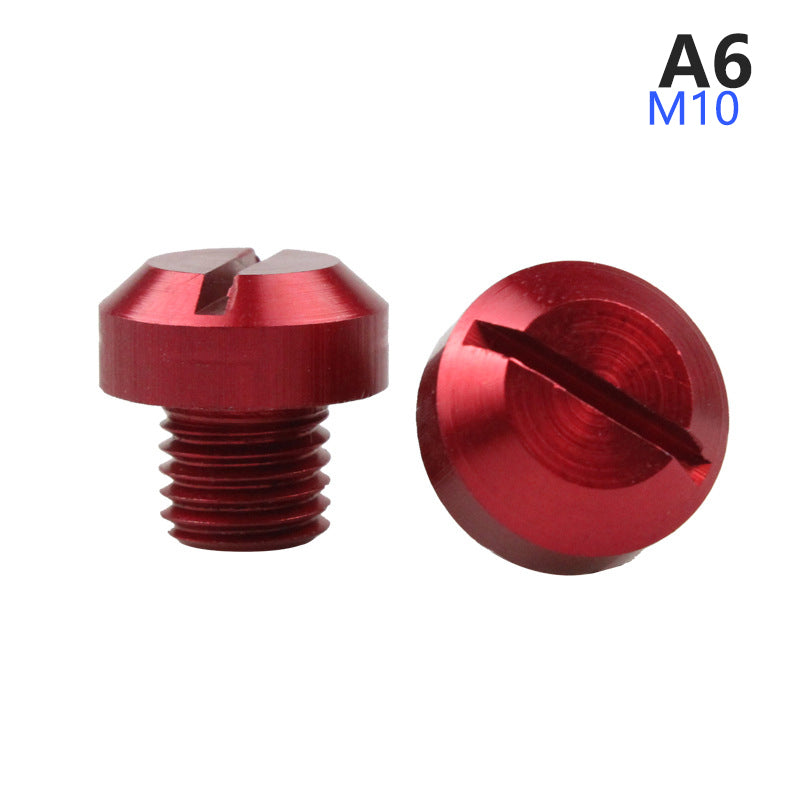 Motorcycle Mirror Hole Plug Screws for M8 and M10 Threads - 10