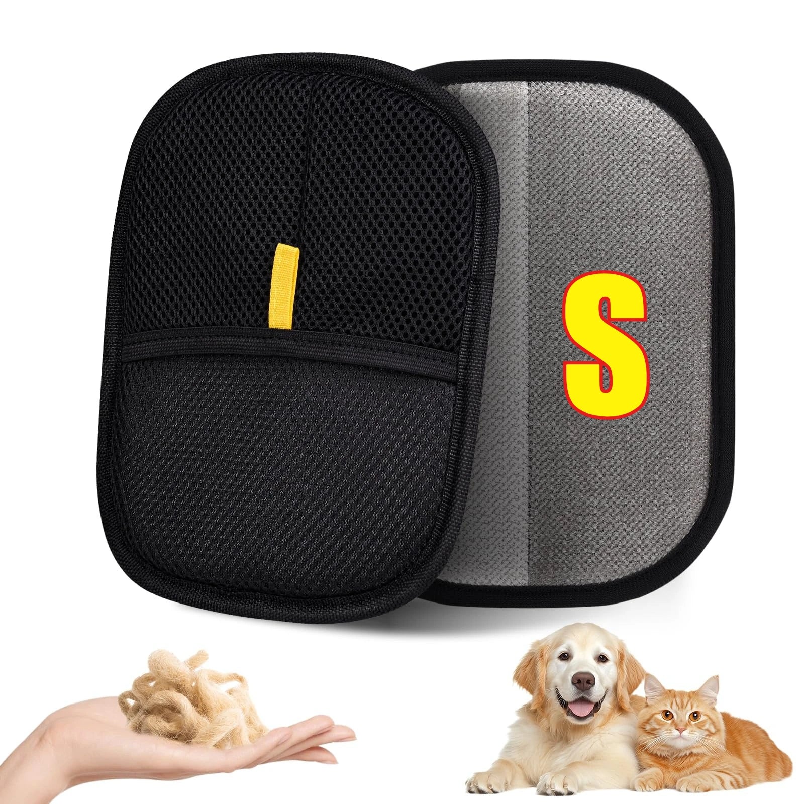 Electrostatic Pet Hair Removal Grooming Gloves - 15